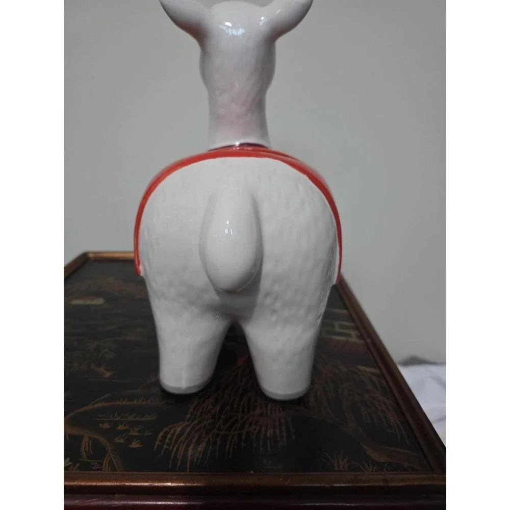 Threshold Llama Alpaca Stoneware Cookie Jar w/Lid 11